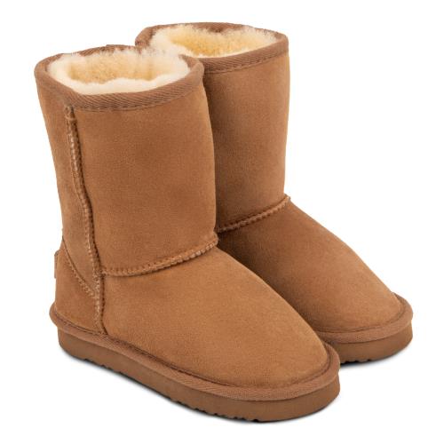 Childrens Classic Sheepskin Boots Chestnut Extra Image 4